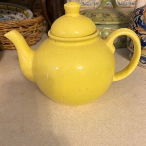 Sunny Yellow Ceramic Teapot